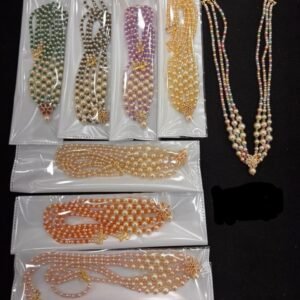 Making jewellery CZ beads & sarvoski pearls each 1