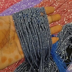 CZ High crushed Beads Grey Colour Each 1 Line