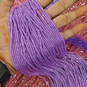CZ High crushed beads Light purple Each 1 Line
