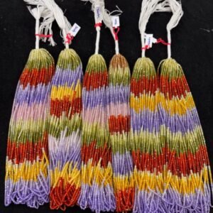 CZ High crushed multi colour Beads Each 1 Line