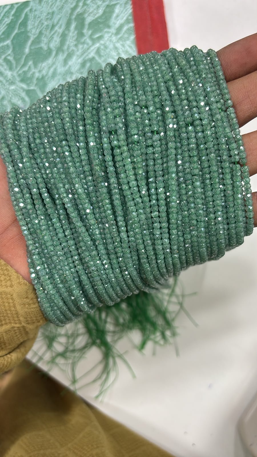 CZ High Crushed Beads Each one Line