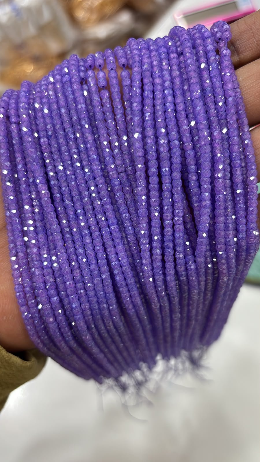 CZ High Crushed Beads Each one Line