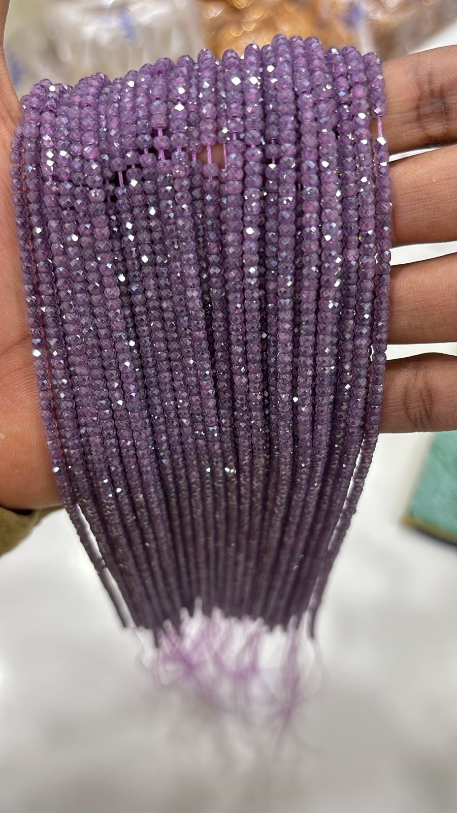 CZ High Crushed Beads Each one Line