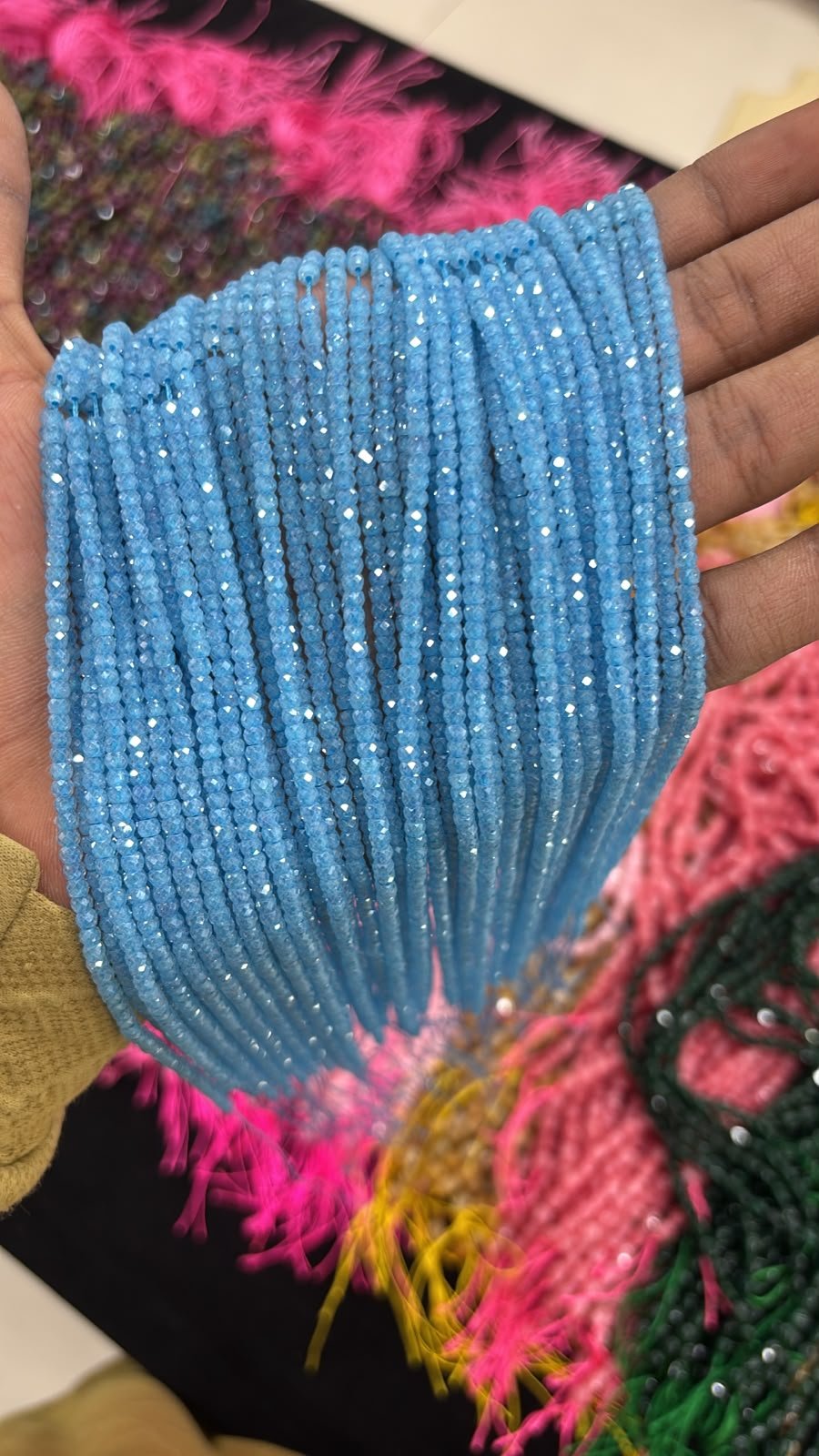 CZ High Crushed Beads Each one Line